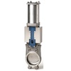 Knifegate valve Series: EX Type: 5412 Stainless steel/EPDM Pneumatic operated PN10 Wafer type DN50 Pressure rating flange: PN10